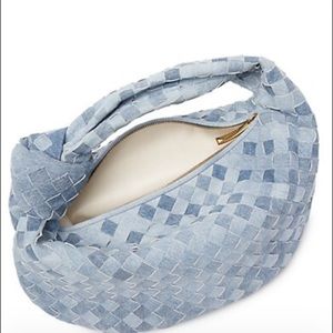 BRAND NEW WITH TAGS Bottega Veneta
Teen Jodie Denim Intrecciato Hobo Bag